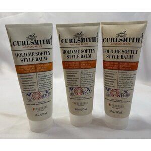 Curlsmith Hold Me Softly Style Balm LOT of 3 Tubes 8 fl oz for Curly Hair *T12